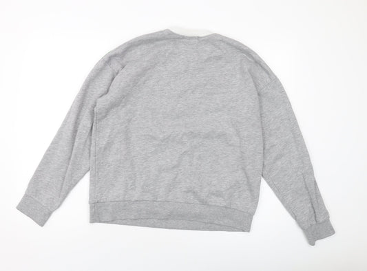 Mens UK Size S Pull&Bear Grey Pullover Sweatshirt