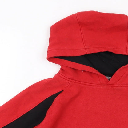 Kukri Boys Red Cotton Pullover Hoodie Size 9-10 Years Pullover