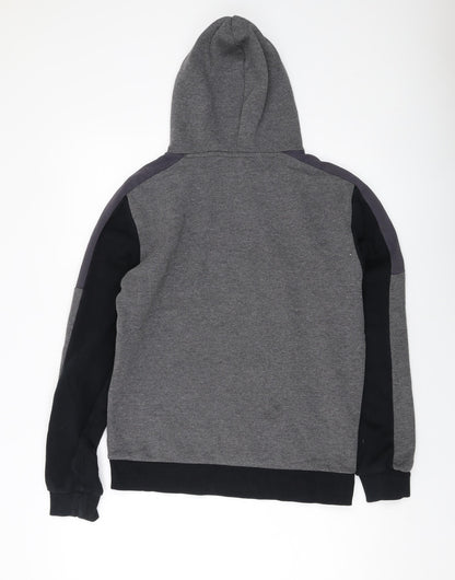 Mens UK Size XS Closure Grey Pullover Hoodie