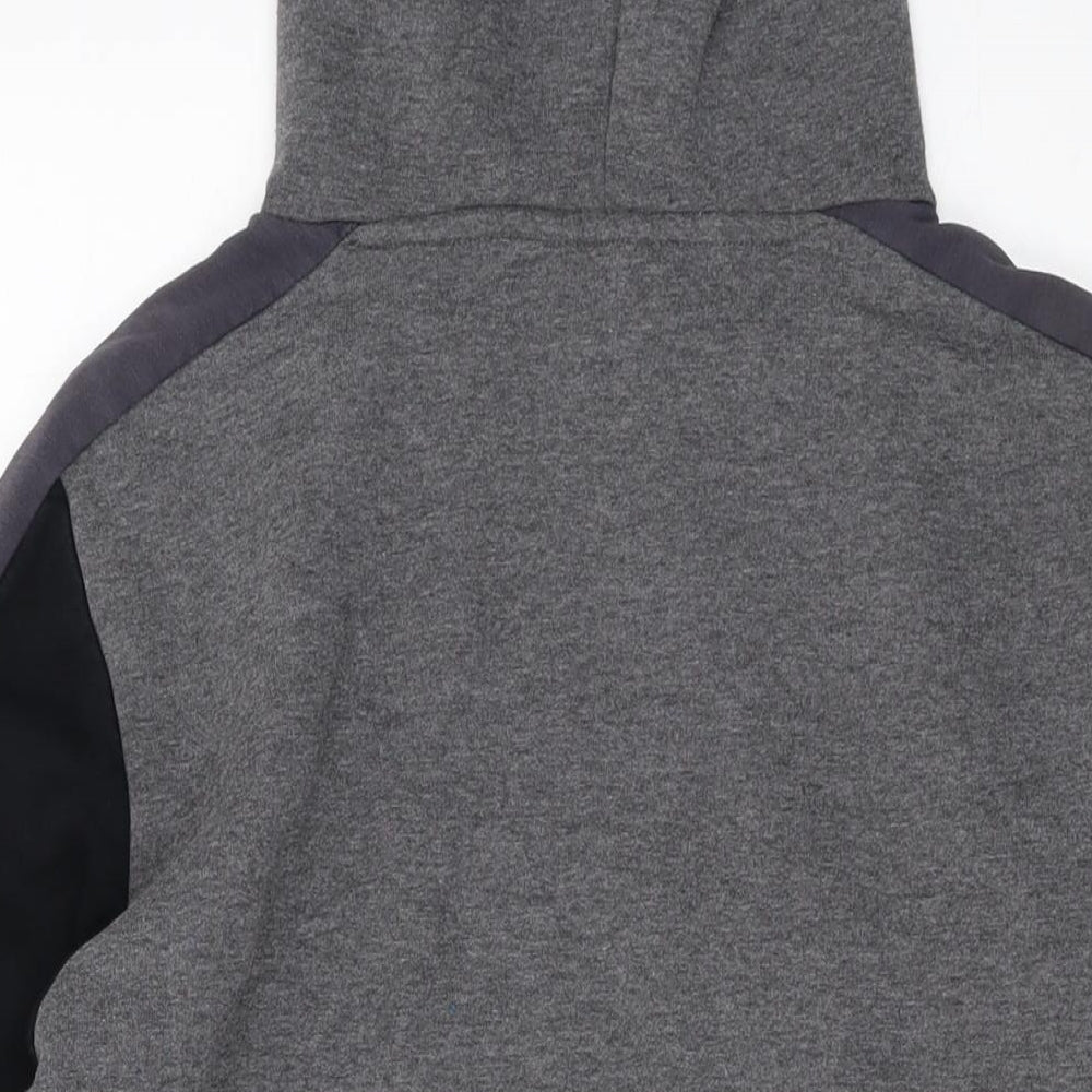 Mens UK Size XS Closure Grey Pullover Hoodie