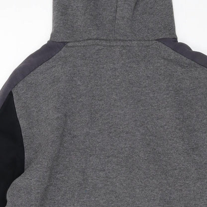 Mens UK Size XS Closure Grey Pullover Hoodie