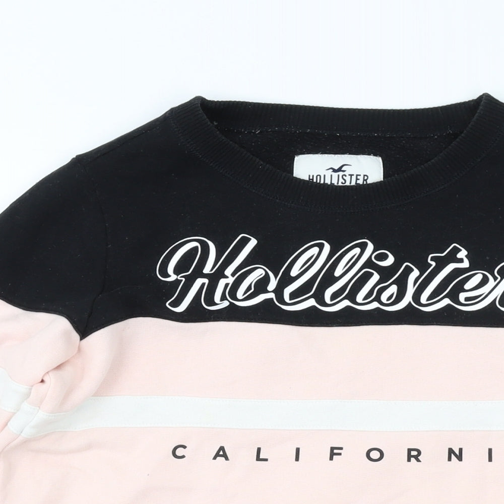 Hollister Womens Pink Cotton Pullover Sweatshirt Size XS Pullover