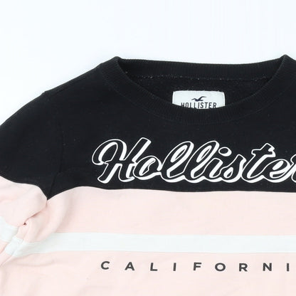 Hollister Womens Pink Cotton Pullover Sweatshirt Size XS Pullover
