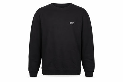 Baile Mens Black Cotton Pullover Sweatshirt Size L