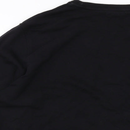 Baile Mens Black Cotton Pullover Sweatshirt Size L