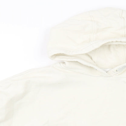 Marks and Spencer Girls Ivory Cotton Pullover Hoodie Size 13-14 Years Pullover