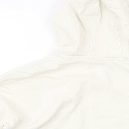 Marks and Spencer Girls Ivory Cotton Pullover Hoodie Size 13-14 Years Pullover