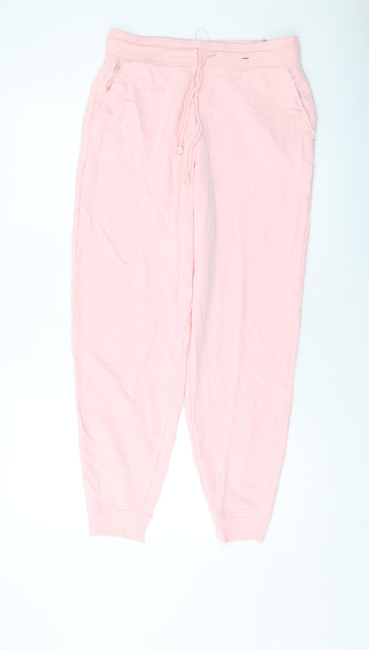 Womens UK Size 12 Marks and Spencer Regular Fit Sweatpants Pink Trousers