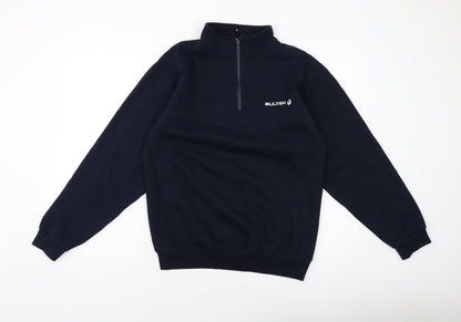 Veltuff Mens Blue Polyester Pullover Sweatshirt Size S