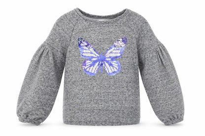 Ga[p Girls Grey Cotton Pullover Sweatshirt Size 13-14 Years Pullover