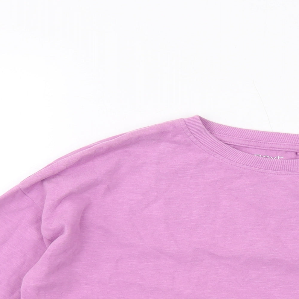 NEXT Girls Purple Cotton Pullover Sweatshirt Size 12 Years Pullover