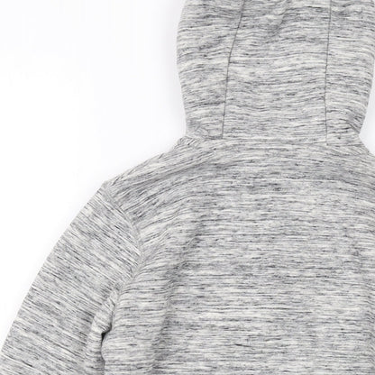 Next Boys Grey Polyester Full Zip Hoodie Size 10 Years Zip