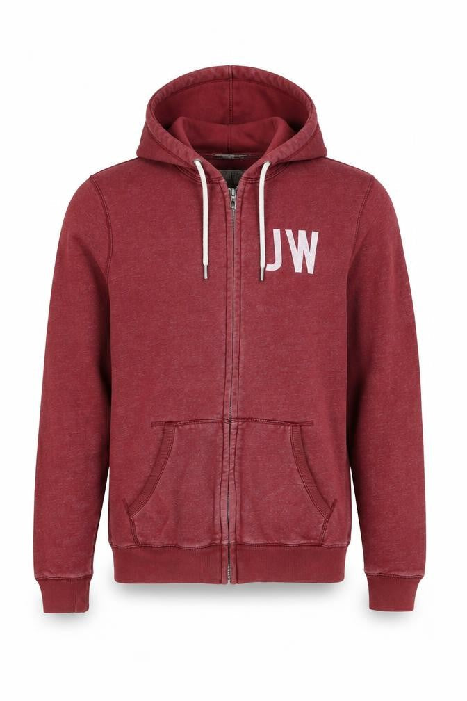 Mens UK Size XS Jack Wills Red Full Zip Hoodie