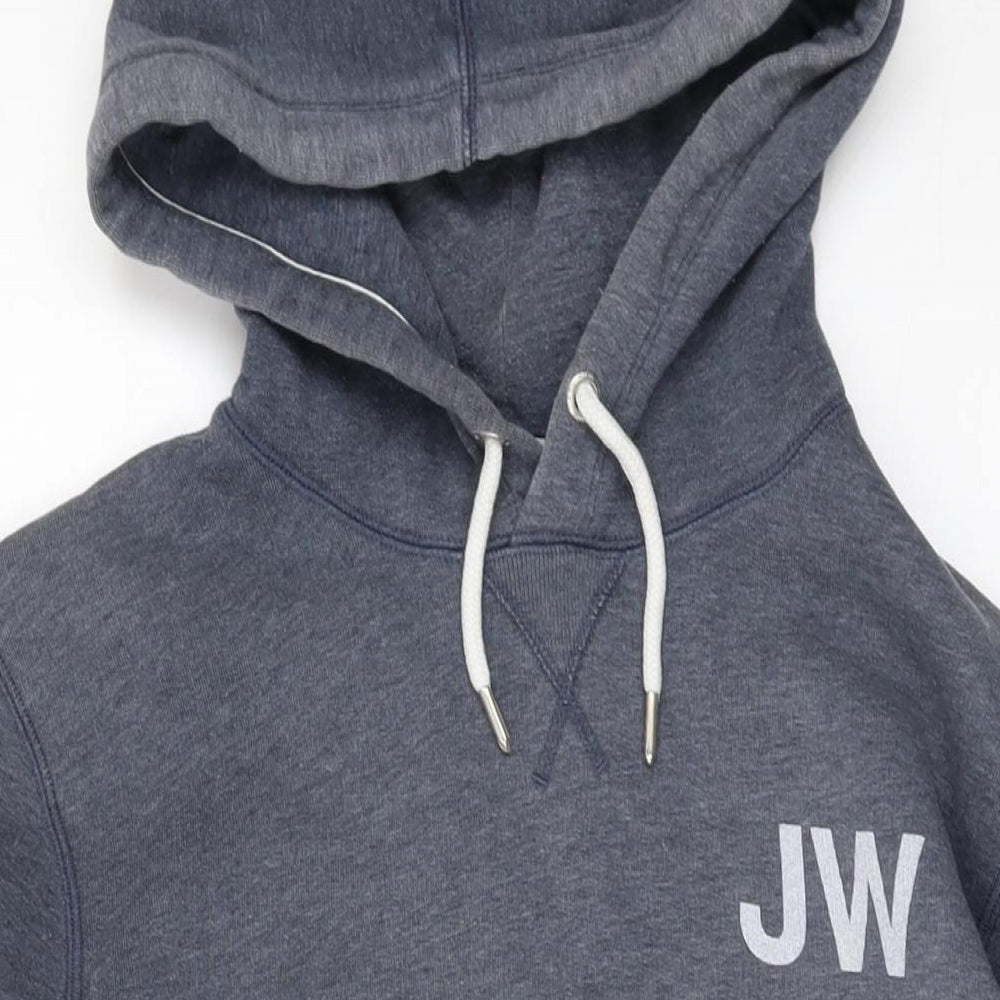 Mens UK Size M Jack Wills Grey Pullover Hoodie