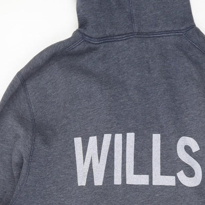 Mens UK Size M Jack Wills Grey Pullover Hoodie
