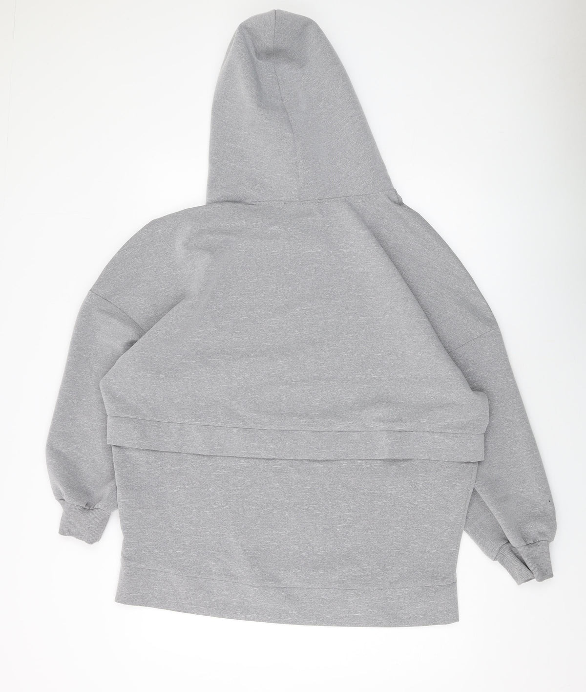 Zara Womens Grey Polyester Pullover Hoodie Size S Pullover