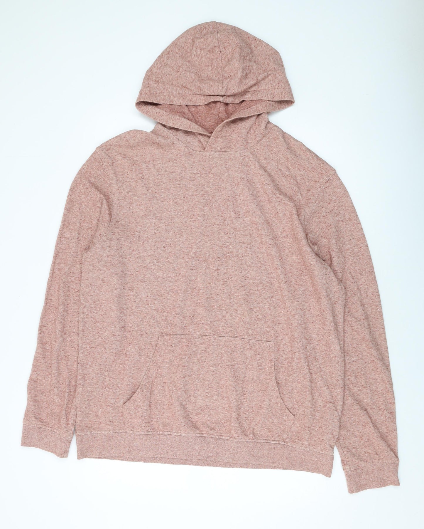 Topman Mens Orange Cotton Pullover Hoodie Size 2XL