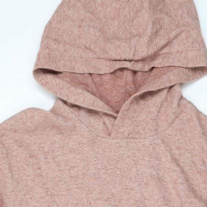 Topman Mens Orange Cotton Pullover Hoodie Size 2XL