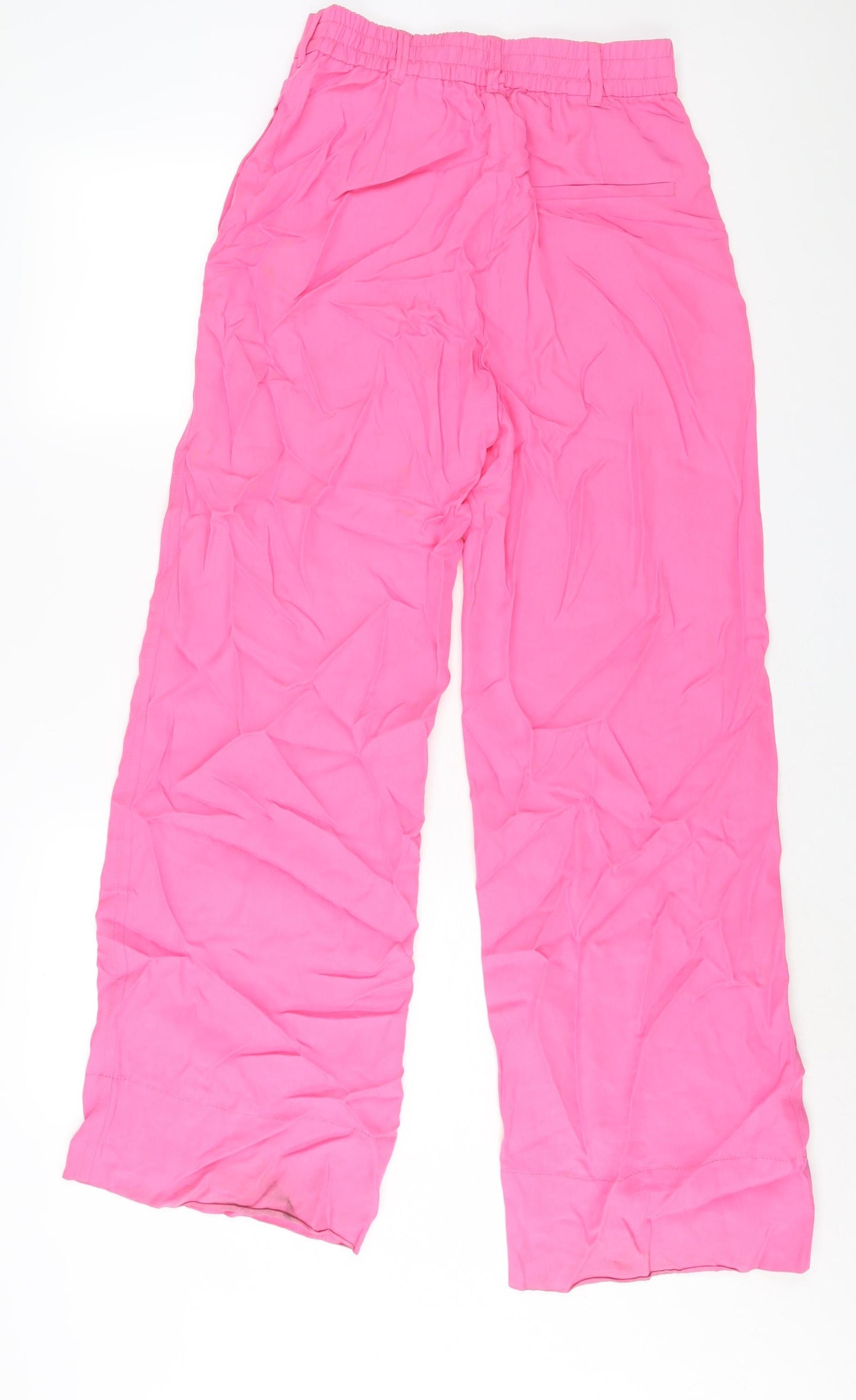 Womens UK Size XS Zara Regular Fit  Pink Trousers