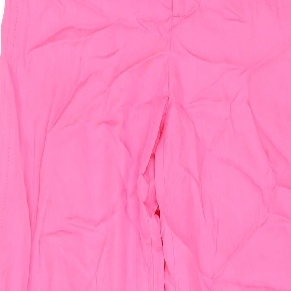 Womens UK Size XS Zara Regular Fit  Pink Trousers