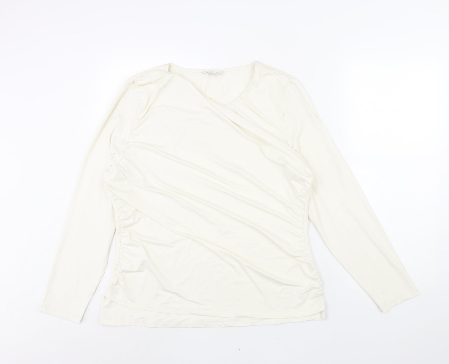 Womens UK Size 20 Marks and Spencer Ivory Basic Blouse