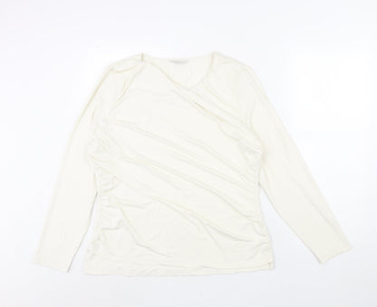 Womens UK Size 20 Marks and Spencer Ivory Basic Blouse