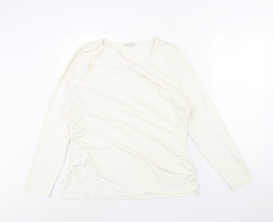 Womens UK Size 20 Marks and Spencer Ivory Basic Blouse
