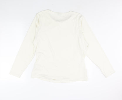Womens UK Size 20 Marks and Spencer Ivory Basic Blouse