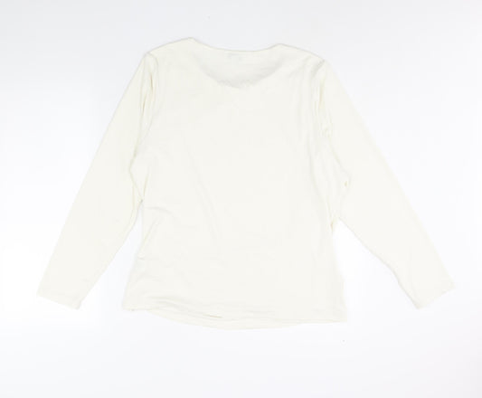 Womens UK Size 20 Marks and Spencer Ivory Basic Blouse