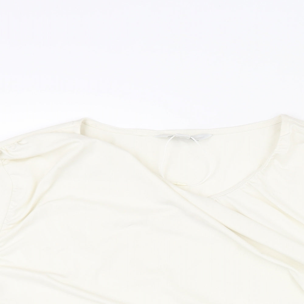 Womens UK Size 20 Marks and Spencer Ivory Basic Blouse