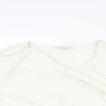 Womens UK Size 20 Marks and Spencer Ivory Basic Blouse