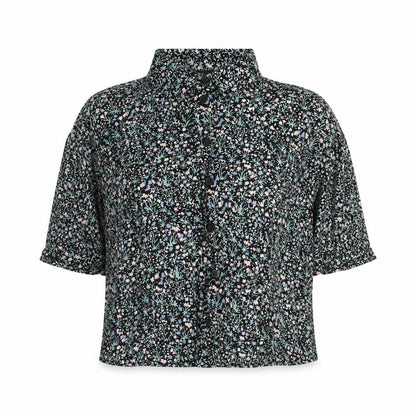 Womens UK Size 12 Topshop Multicoloured Basic Button-Up
