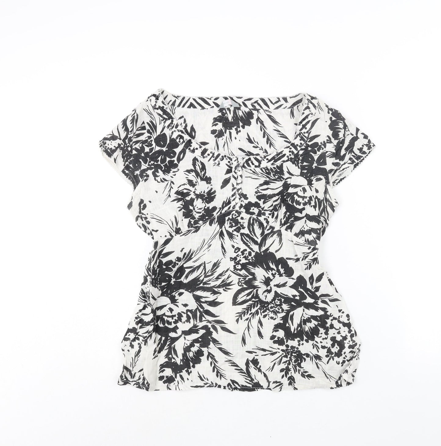 Womens UK Size 12 Per Una White Basic Blouse