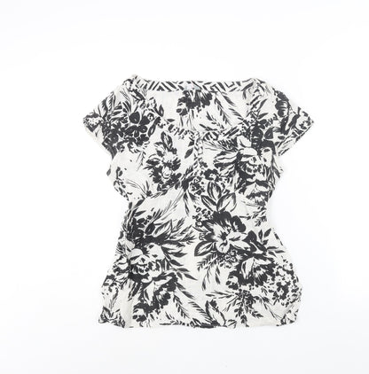 Womens UK Size 12 Per Una White Basic Blouse