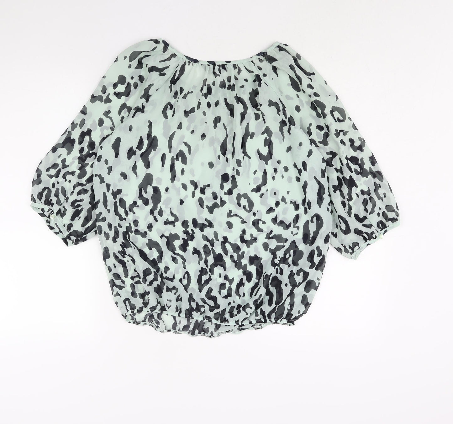 Womens UK Size 12 Dorothy Perkins Blue Basic Blouse