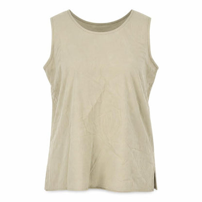 Nice Day Womens Green Polyester Camisole Blouse Size 14 Round Neck