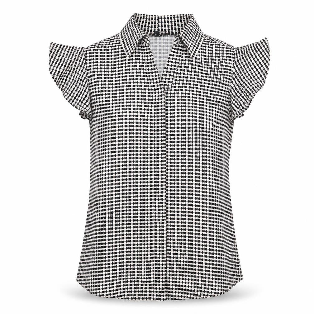 Womens UK Size S Adrianna Papell Black Basic Blouse