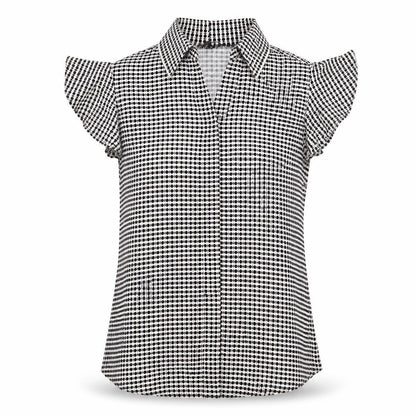 Womens UK Size S Adrianna Papell Black Basic Blouse
