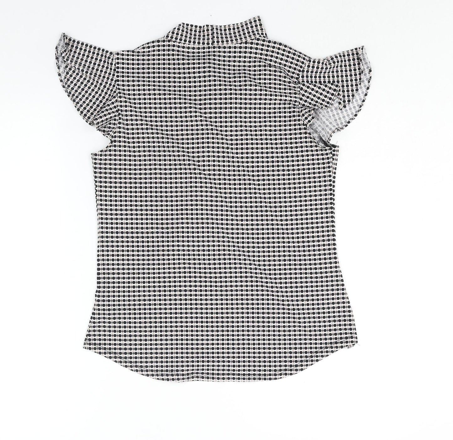 Womens UK Size S Adrianna Papell Black Basic Blouse