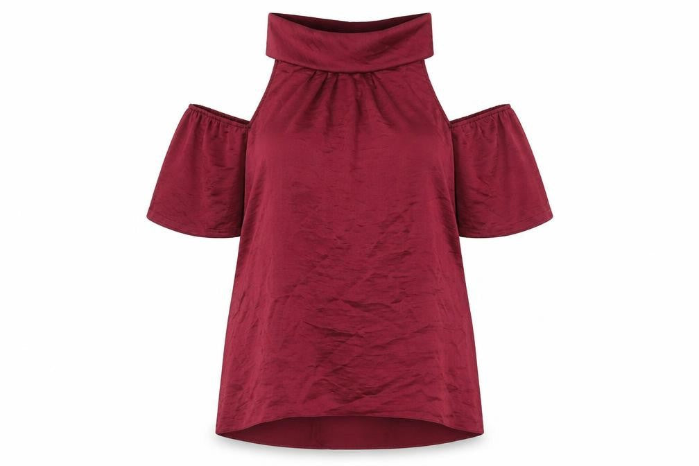 Womens UK Size 12 Friends Like These Red Basic Blouse