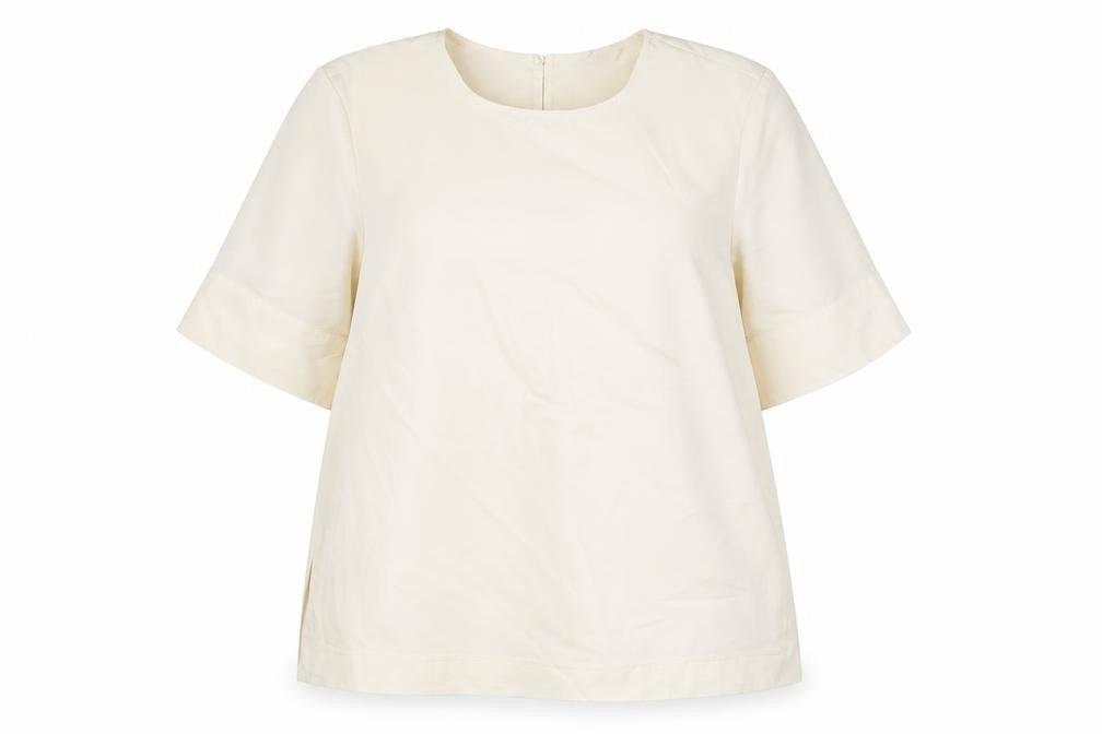 Womens UK Size M H&M Ivory Basic Blouse