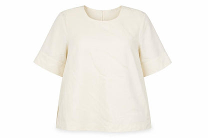Womens UK Size M H&M Ivory Basic Blouse