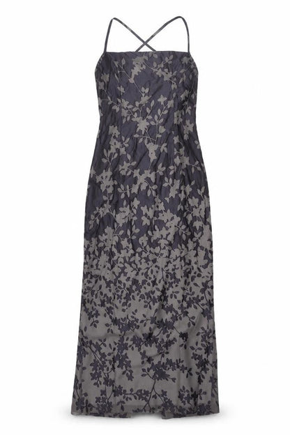Principles Womens Purple Floral Polyester Maxi Size 12 Square Neck Zip - Vented