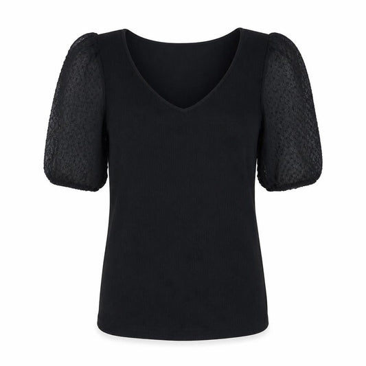 Womens UK Size S VILA Black Basic Blouse