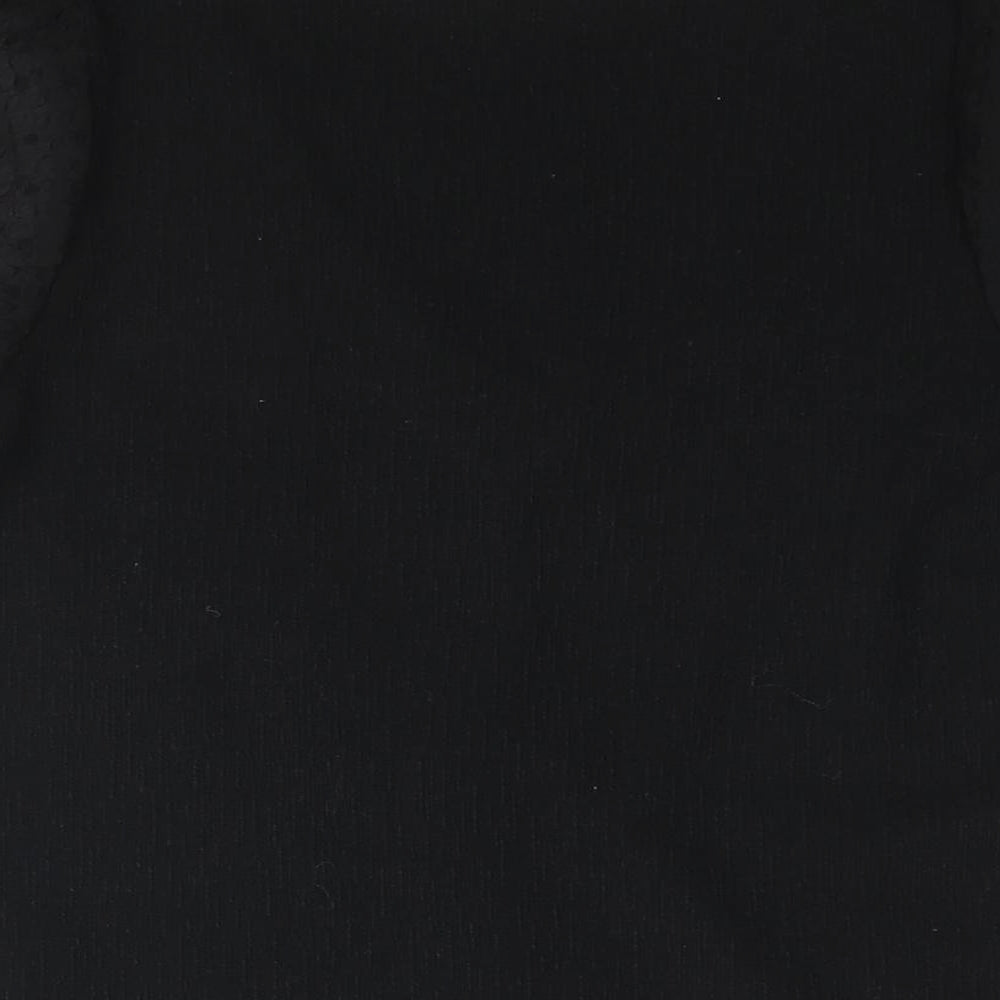 Womens UK Size S VILA Black Basic Blouse