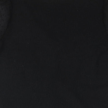Womens UK Size S VILA Black Basic Blouse