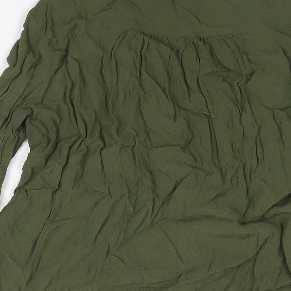 Womens UK Size 8 ASOS Green Basic Blouse