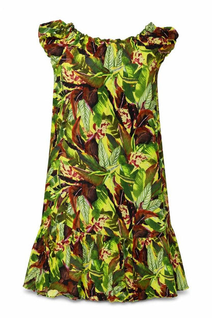 Debenhams Womens Multicoloured Floral Viscose Shift Size M Boat Neck Pullover
