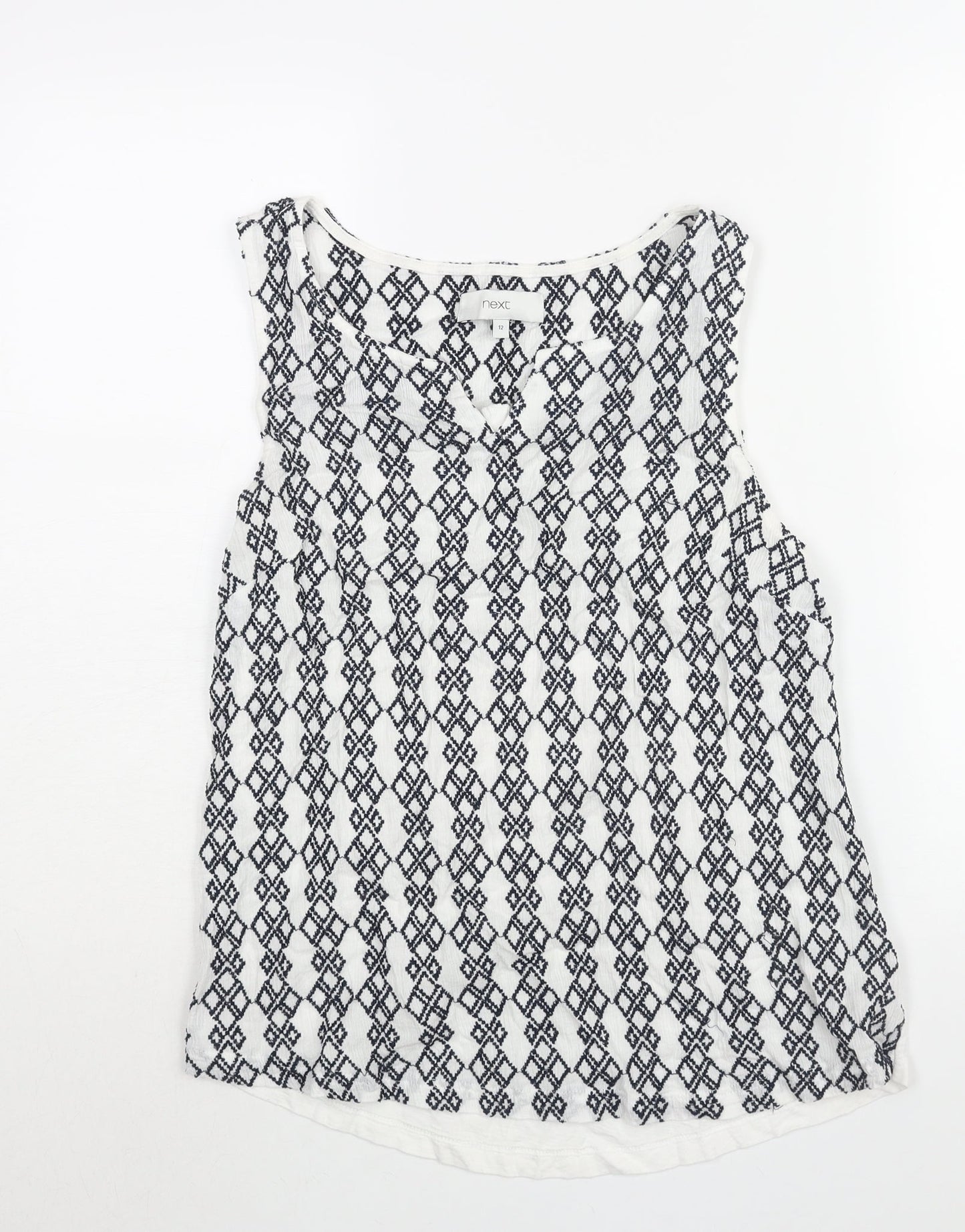 Womens UK Size 12 NEXT White Camisole Blouse