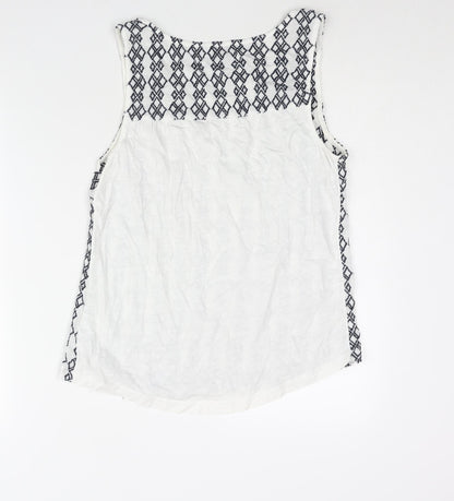 Womens UK Size 12 NEXT White Camisole Blouse